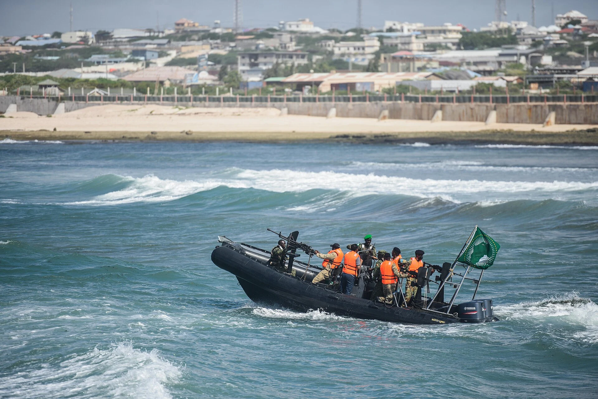 Costa del océano Índico en el entorno de Mogadiscio.