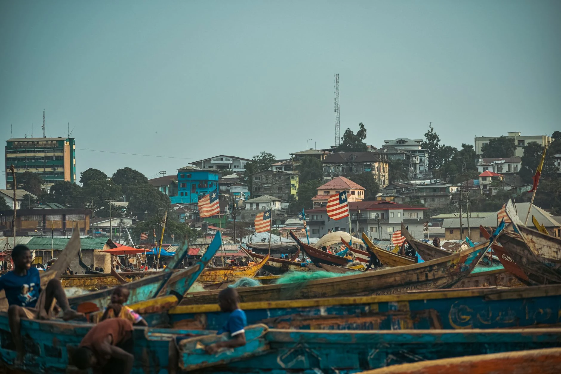 Vista urbana de Monrovia, capital de Liberia.