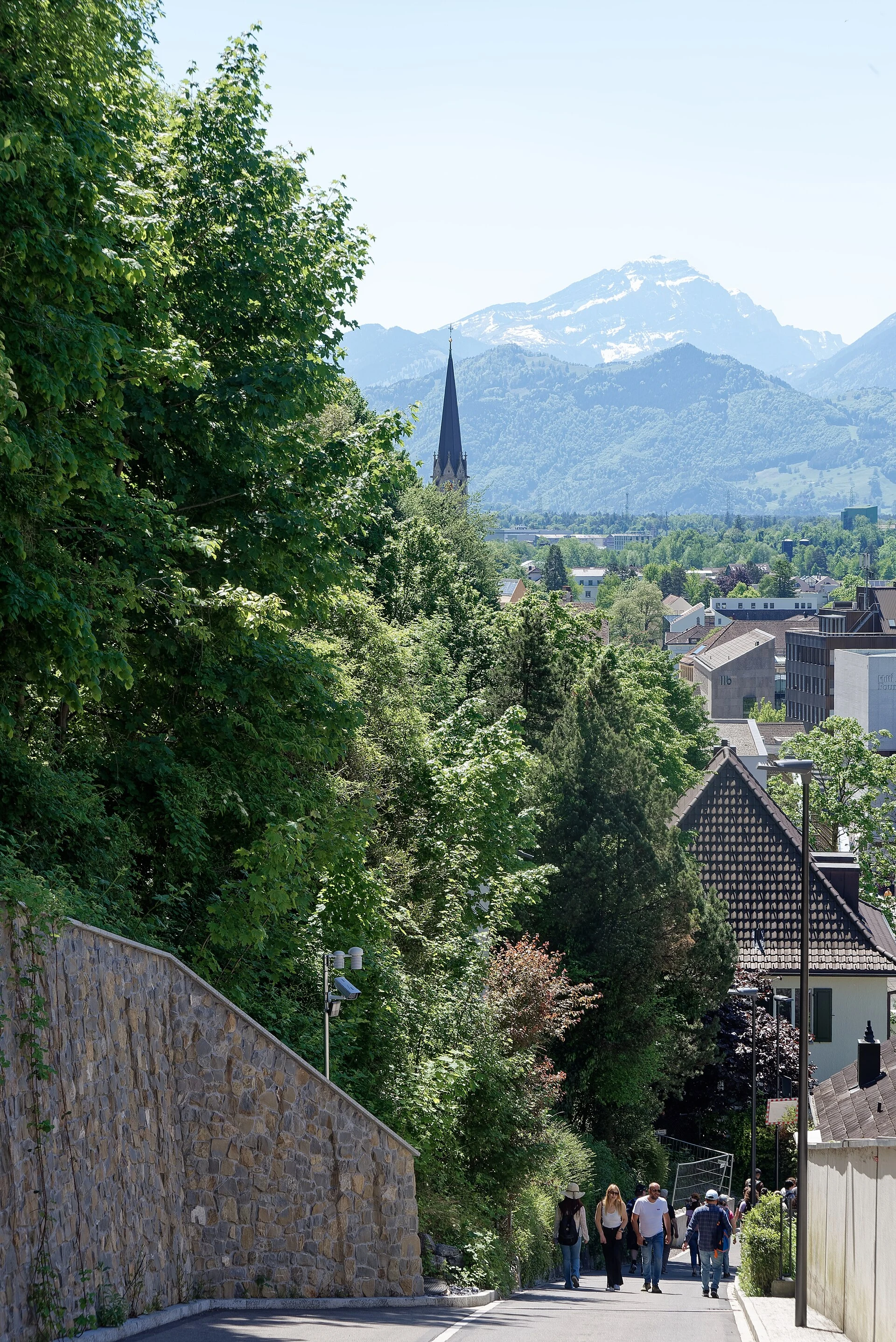Vista urbana de Vaduz, capital de Liechtenstein.