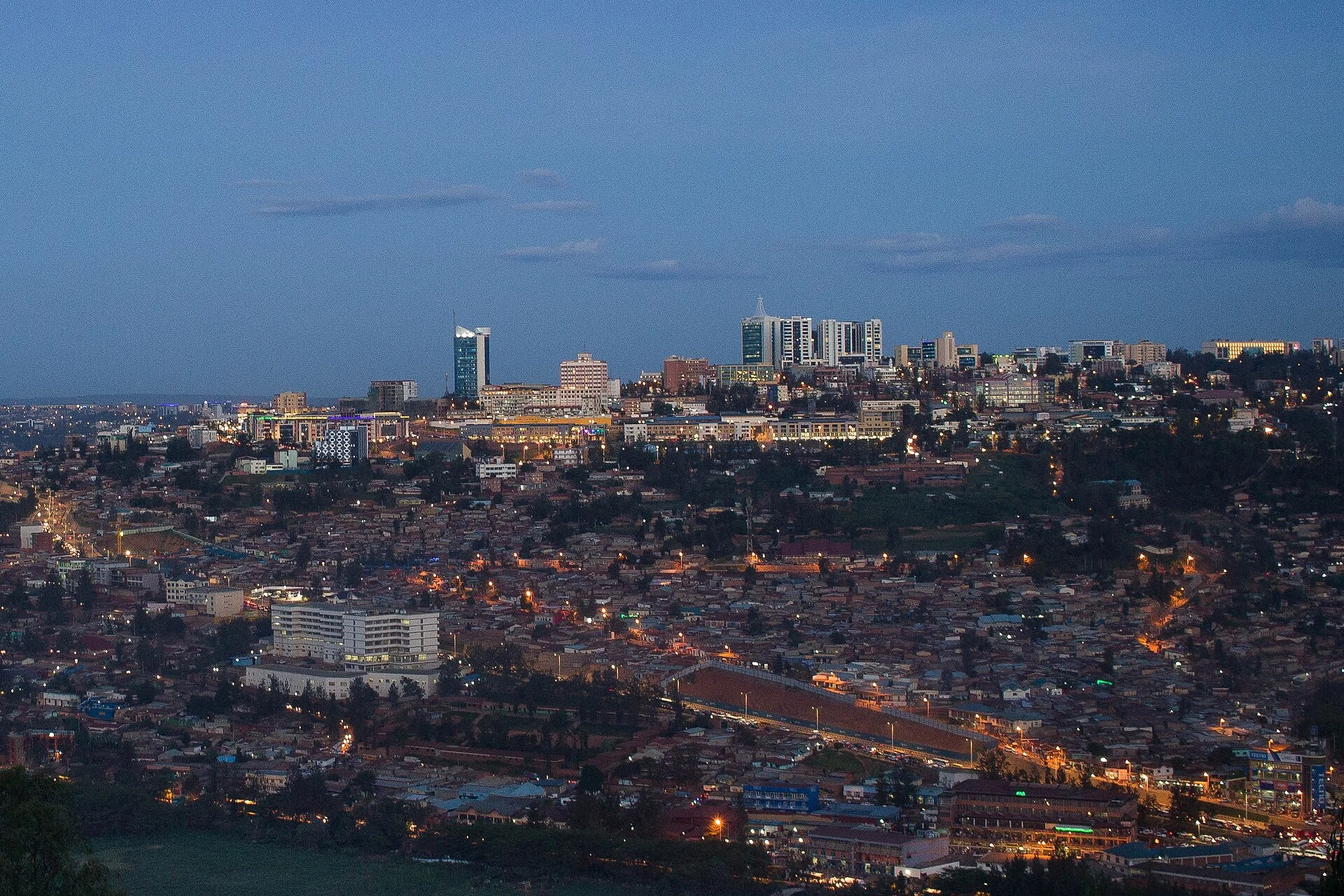 Panorama urbano de las colinas de Kigali, imagen de contexto.