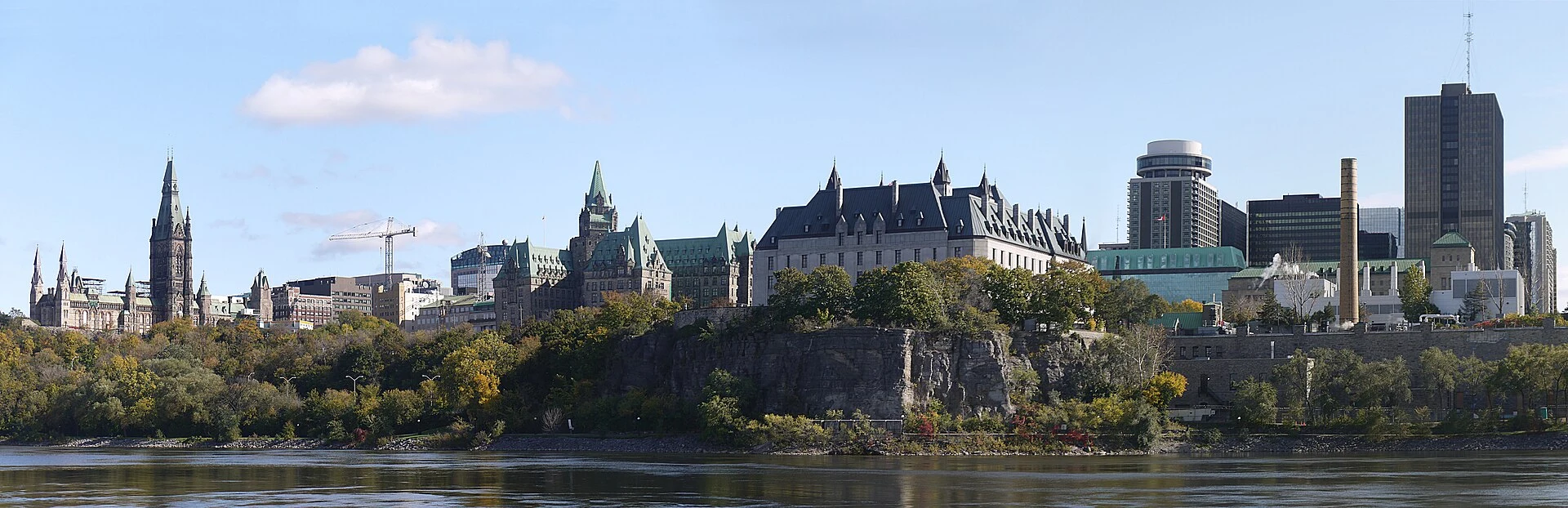 Vista identificable de Ottawa, capital de Canadá.