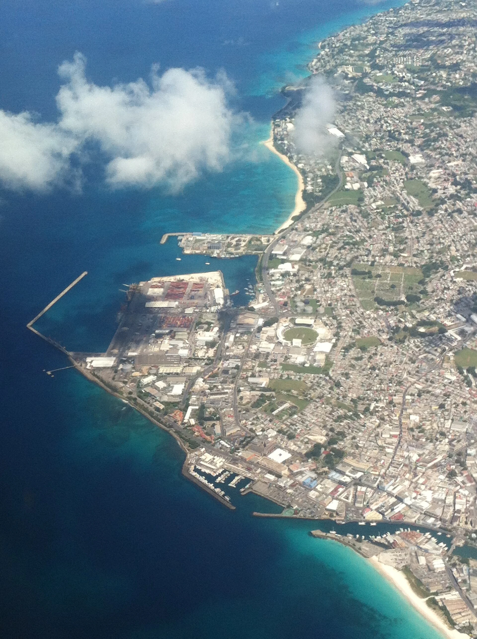 Paisaje urbano de Bridgetown, capital de Barbados.