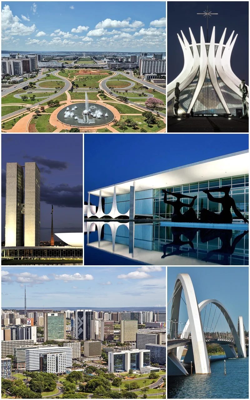 Arquitectura cívica de Brasília, capital de Brasil