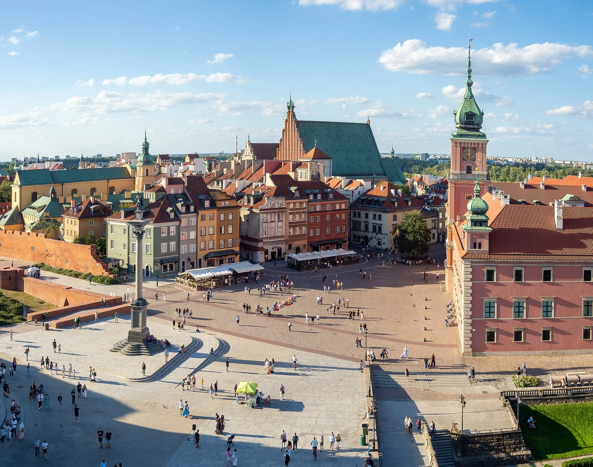 Vista identificable de Varsovia, capital de Polonia.