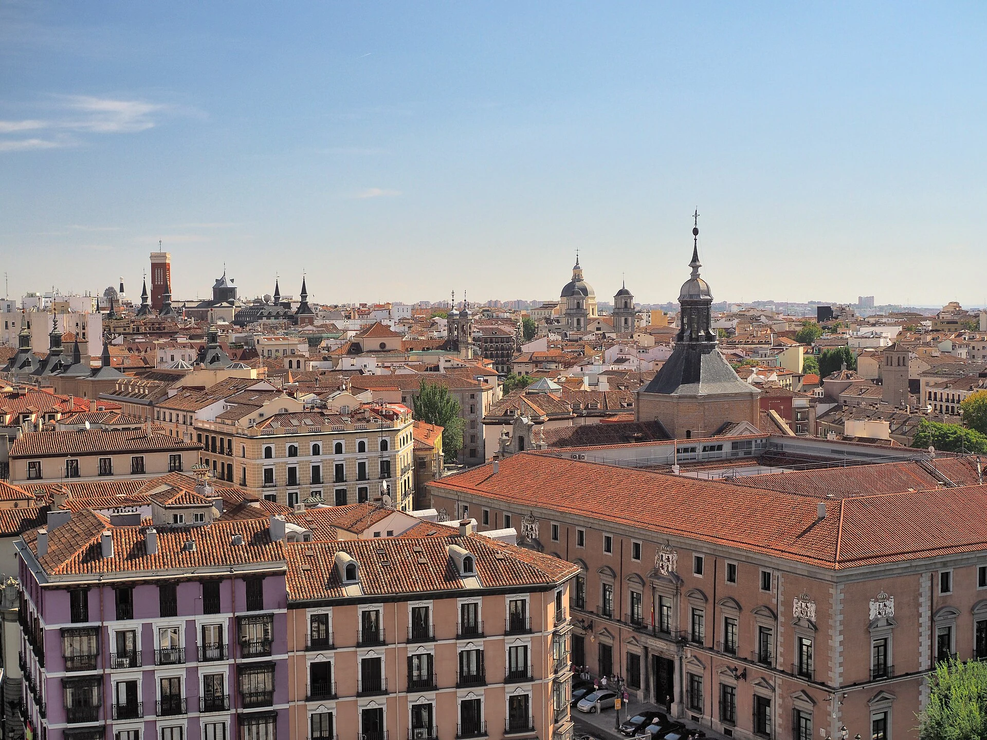 Vista urbana de Madrid, capital de España.