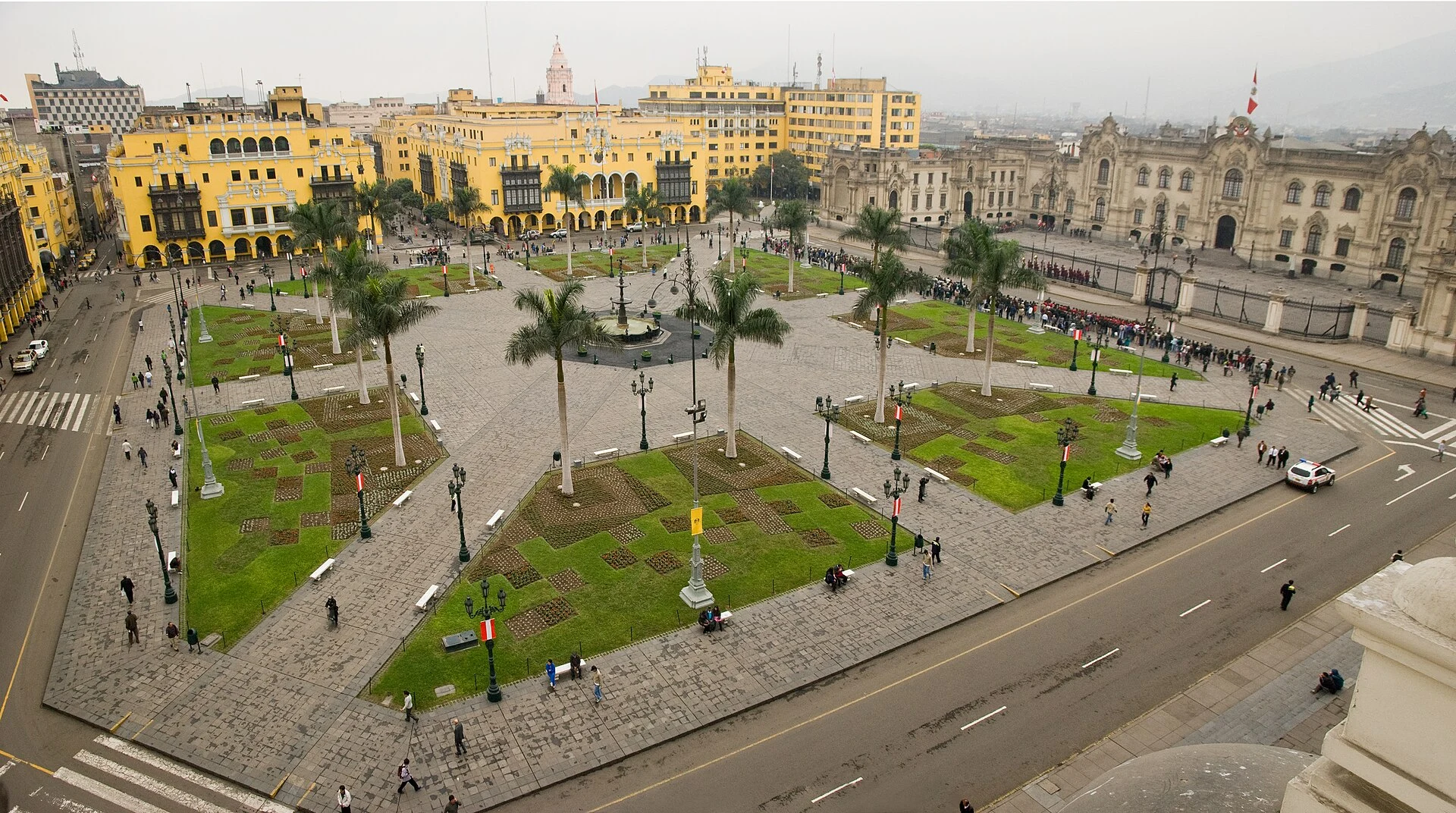 Vista urbana de Lima, capital de Perú.