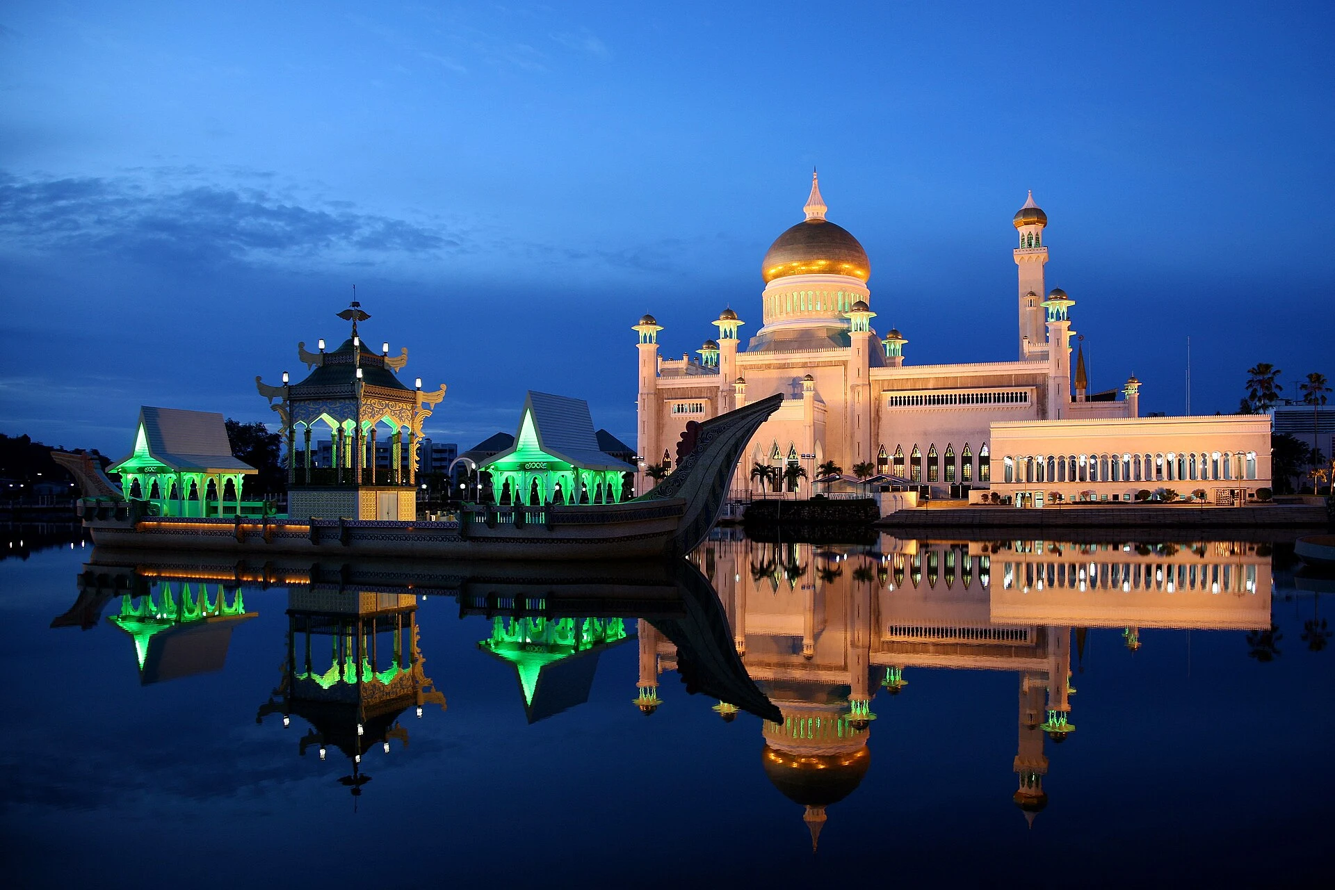 Vista documental de Bandar Seri Begawan, capital de Brunéi