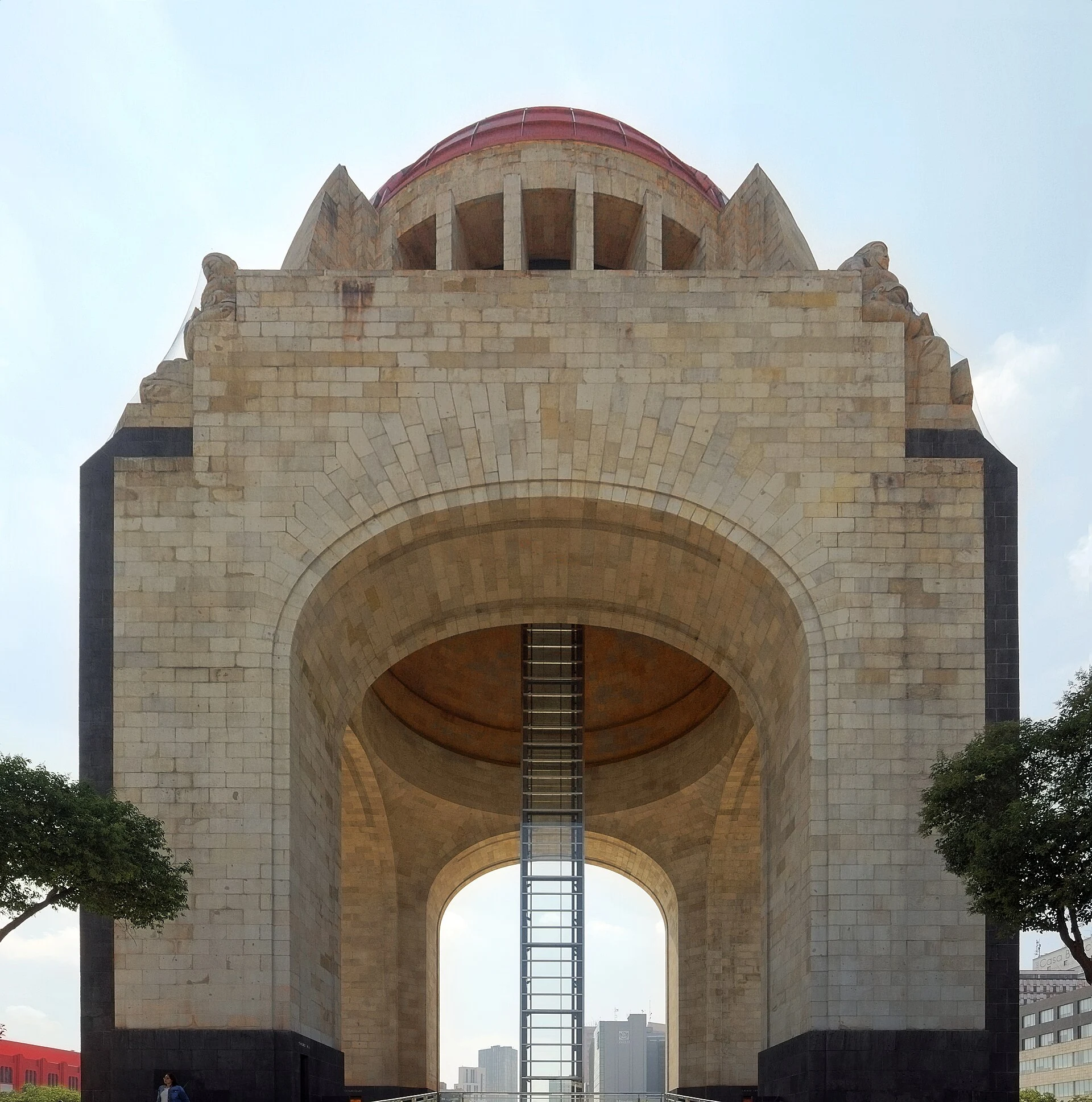 Vista identificable de Ciudad de México, capital de México.
