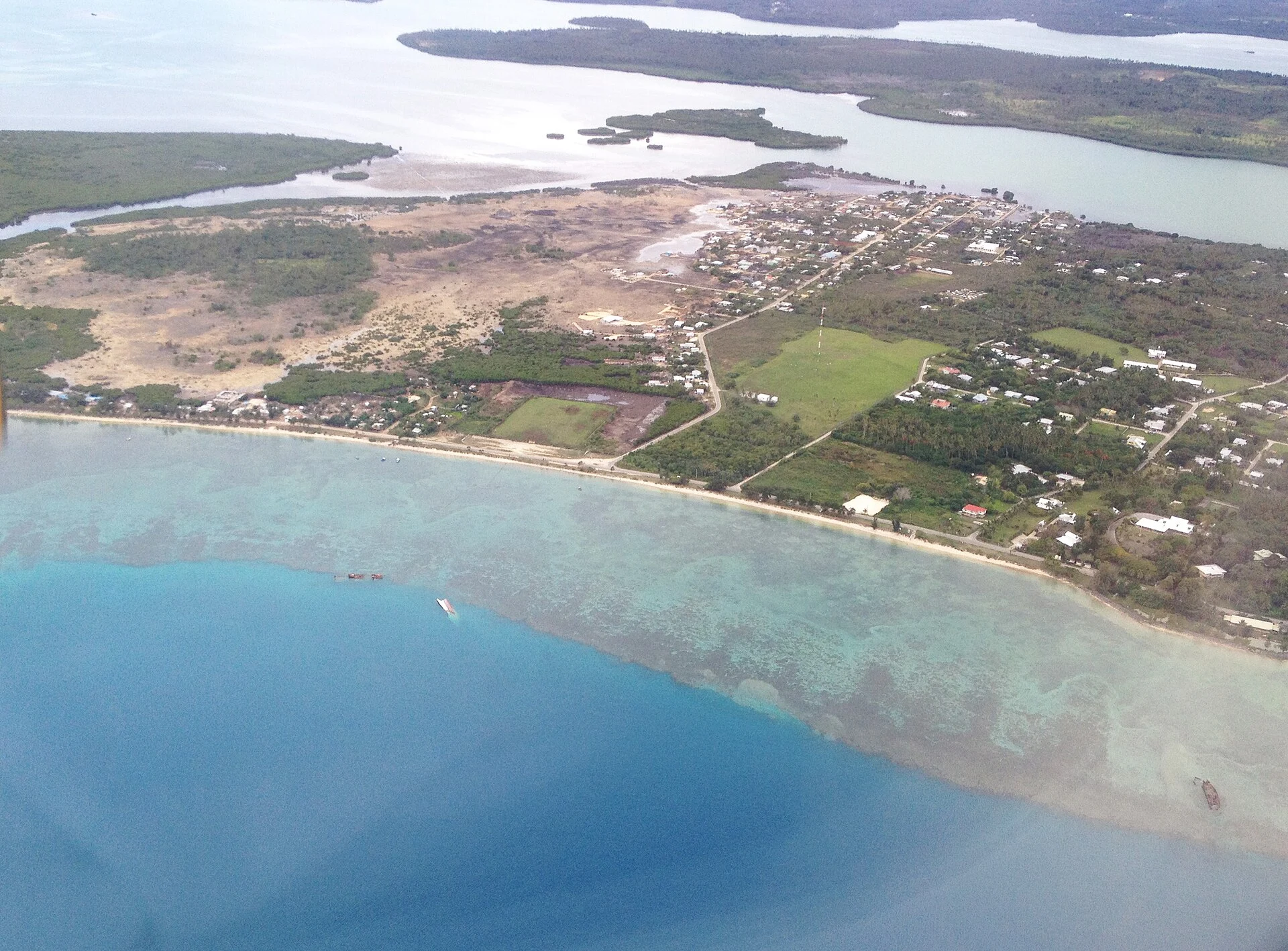 Paisaje de Tongatapu, la isla donde se encuentra Nuku'alofa.