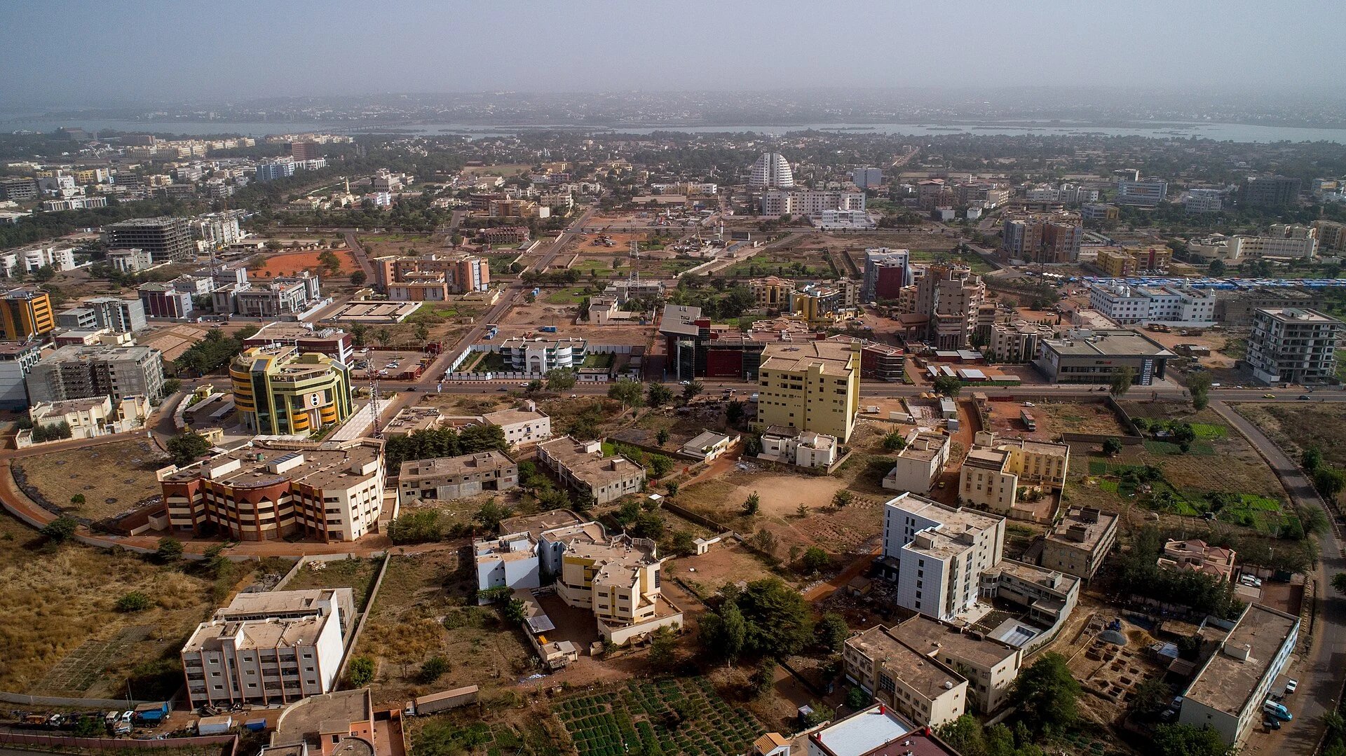 Vista identificable de Bamako, capital de Mali.