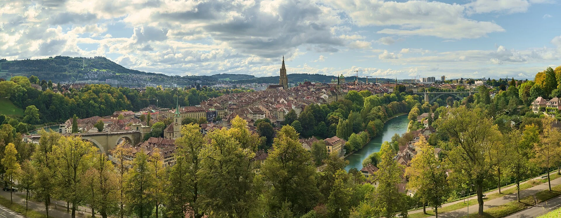 Vista urbana de Berna, capital de Suiza.